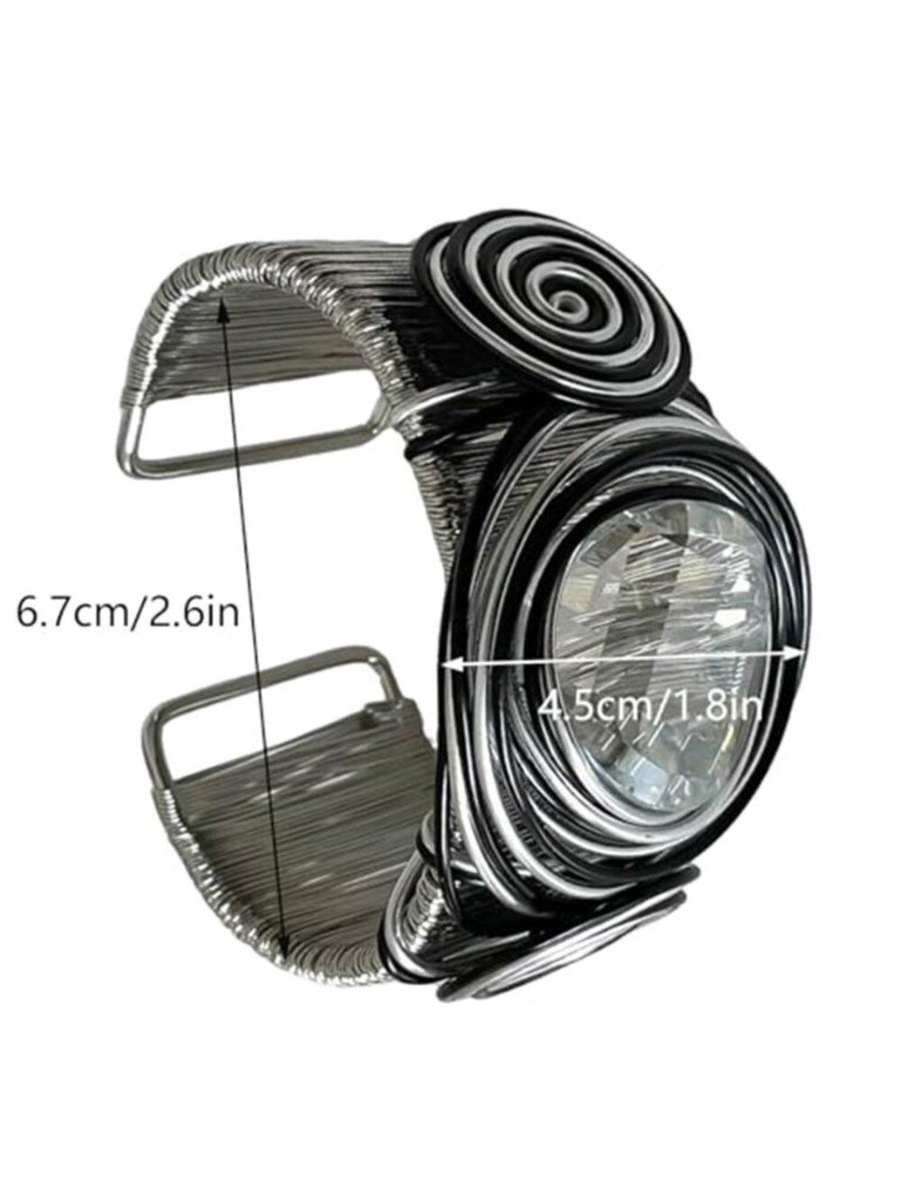 Chunky Open Cuff Bangle - Picture 2 of 4